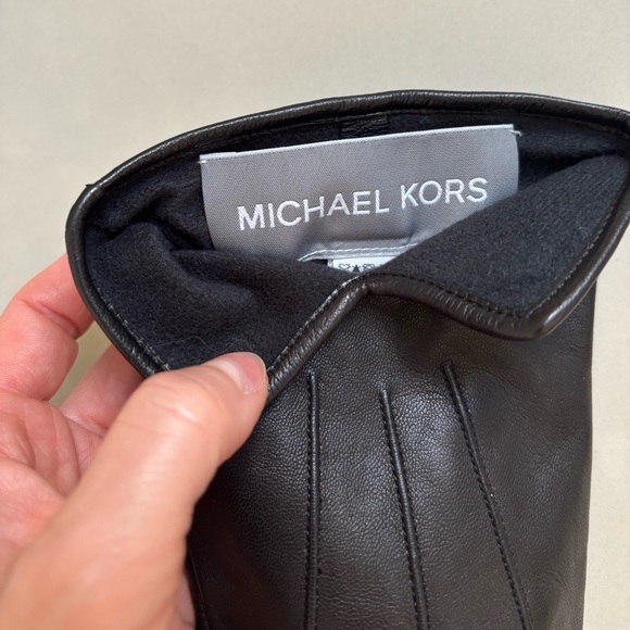 NWOT‼️ MICHAEL KORS Men’s Leather Gloves Size M - Picture 4 of 9